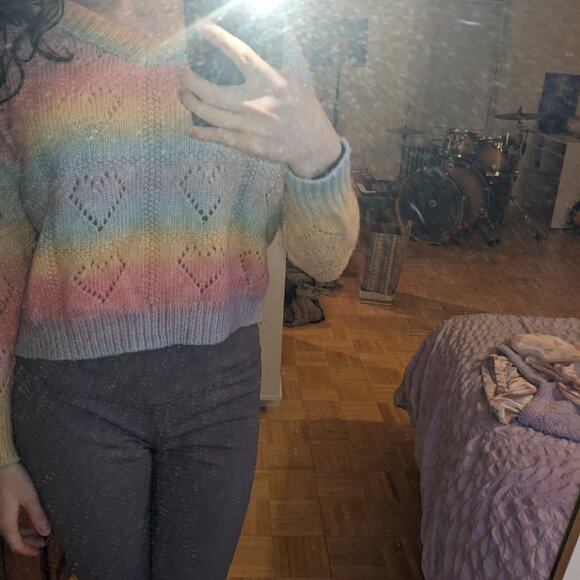 Rainbow Heart Sweater - Picture 2 of 4